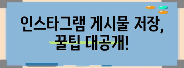 인스타그램 사진 및 동영상 저장 꿀팁 | 컴퓨터와 폰에서 간편하게