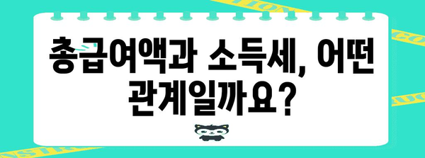 연말정산 총급여액 확인 및 계산 방법 | 연말정산, 소득세, 세금 계산