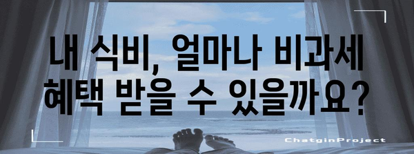 연말정산 식대 비과세 혜택, 제대로 알고 챙기세요! | 연말정산, 식비, 비과세, 팁