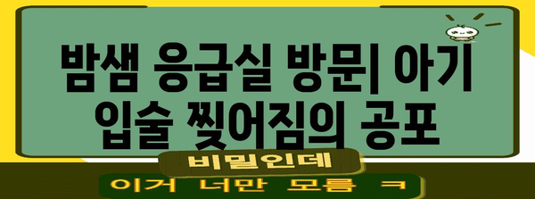 아기 입술 찢어짐 | 성모병원 응급실 후기