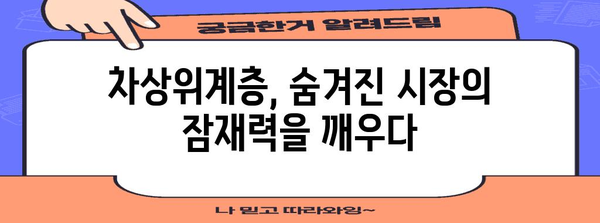 차상위계층 분석| 새로운 시장 기회를 찾는 전략 | 시장 분석, 경쟁 분석, 타겟 고객, 비즈니스 전략