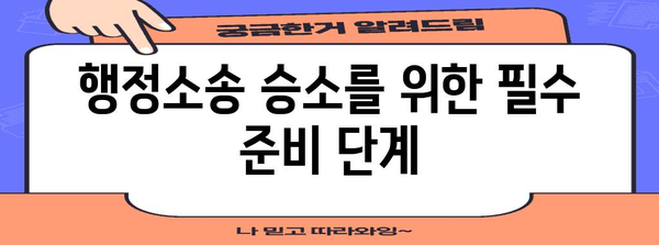 행정소송 승소 전략| 성공적인 소송 준비와 전략 | 행정소송, 승소, 소송 전략, 법률 정보