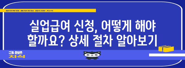 실업급여 신청 가이드 | 자격과 절차, 기한 파악