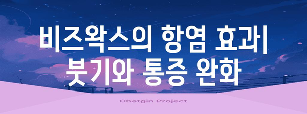 비즈왁스의 건강 이점 | 관절과 위장 건강에 필수 영양소