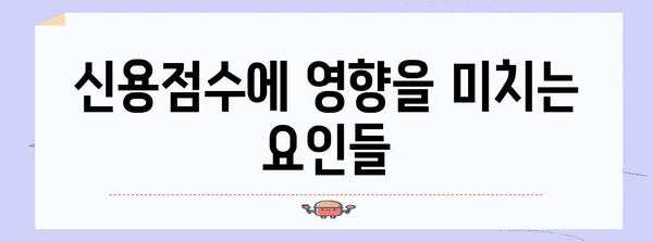 신용점수 올리는 비법 | 이해부터 실천까지