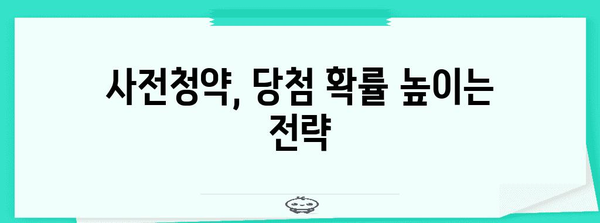 공공분양 사전청약제 바뀌는 점, 주택 청약 필승 전략