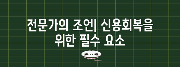 신용점수 회복 전략 | 부정적 정보 삭제