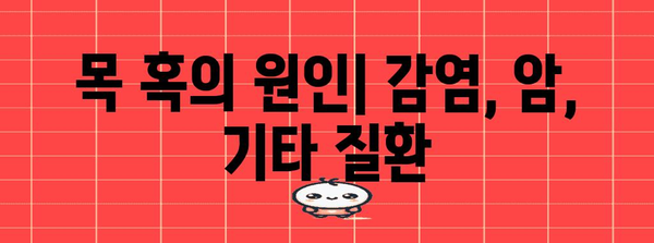 목에 생긴 혹 이해하기 | 원인, 증상, 치료