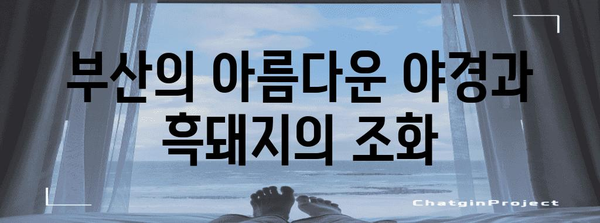 부산의 흑돼지로 마무리하는 낭만적 데이트