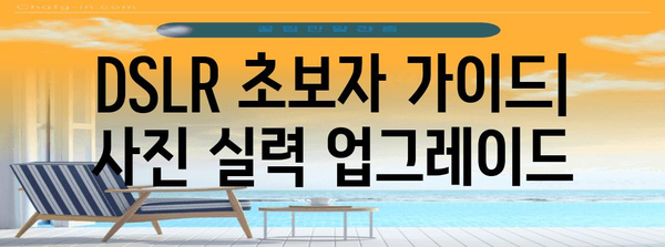 DSLR 초보자 가이드 | 카메라 기초, 촬영 기술 개선