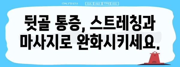 뒷골 통증 해결 가이드 | 명확한 대처법