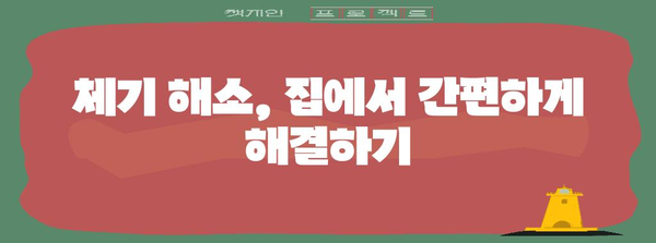 체하기 다스리기 | 지압, 음식, 자세와 같은 실용적 방법