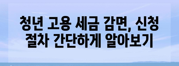 중소기업 청년 세금 감면 가이드 | 신청 절차와 유의사항