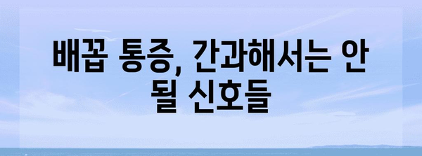 오른쪽 배꼽 통증 | 원인 밝히는 검사법