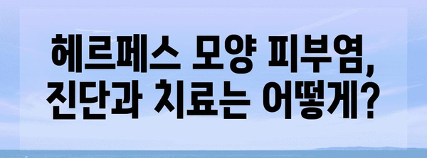 피부염 원인과 증상 가이드 | 헤르페스 모양 피부염 완벽 분석