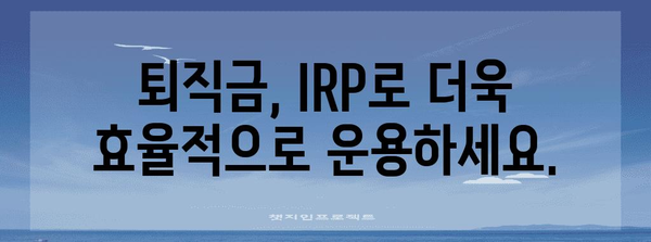 퇴직금을 더 편리하게 관리하는 비대면 IRP 개설 가이드