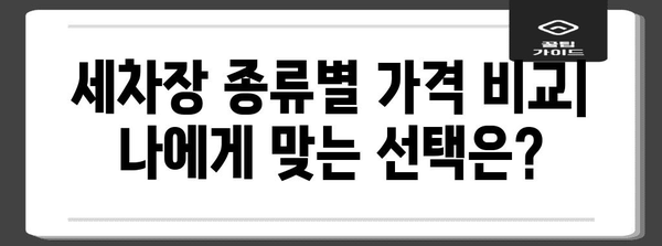 세차장 종류별 특징과 가격 비교 | 셀프 세차, 수동 세차, 자동 세차