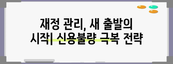 신용불량자 재정 건전지 구축 가이드 | 개인회생, 압류 해제 전략