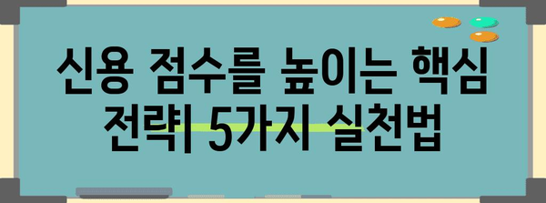 KCB 신용 점수를 높여 대출 금리를 낮추는 기술