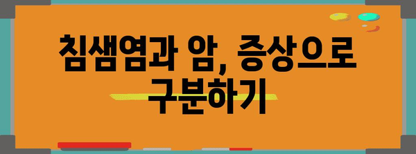 침샘염 vs 침샘암 구분법 | 증상 비교와 치료 가이드