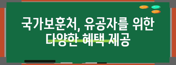 국가유공자 지원 제도 상세 가이드 | 국가보훈처, 혜택, 신청 방법