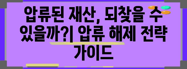 신용불량자 재정 건전지 구축 가이드 | 개인회생, 압류 해제 전략