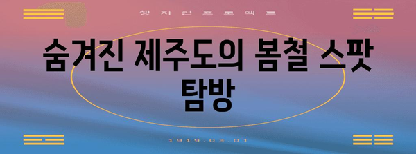 후회 없는 3월 국내 여행지 추천 | 봄철을 즐기는 명소