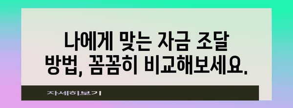 자금 조달 방법 총 정리 | 개인, 기업, 정부 옵션