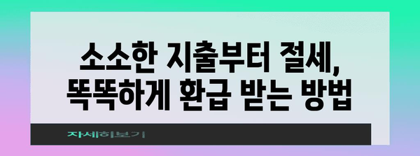 연말정산 꿀팁! 놓치면 손해보는 절세 전략 10가지 | 연말정산, 절세, 환급, 돈 버는 기술