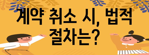 부동산 매매 계약 취소 길잡이 | 위약금과 법적 사항