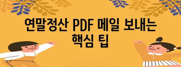 연말정산 PDF 메일 보내는 방법| 간편하고 빠르게 완벽하게 보내기 | 연말정산, PDF, 이메일, 팁, 가이드