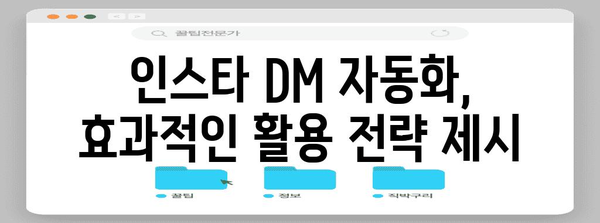 인스타그램 DM 자동화 가이드 | 스케줄링, 봇 활용법