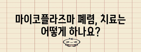 코로나19 후유증 | 마이코플라즈마 폐렴의 원인, 증상, 치료