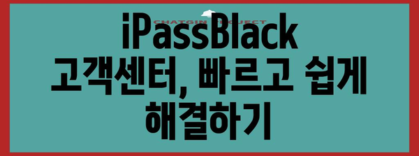 iPassBlack 활용 꿀팁 가이드, 더욱 편리하고 유용하게 사용하기