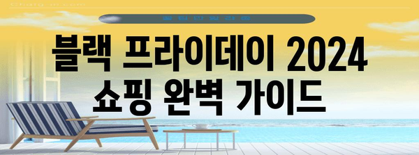 블랙 프라이데이 2024 최고의 쇼핑 꿀팁 | 할인 정보, 추천 상품, 성공적인 쇼핑 전략