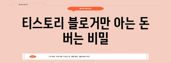 블로그 최적화 없이도 돈 버는 비밀 공개, 티스토리 블로거 전용