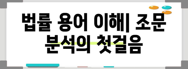 조문하는 방법| 이해하기 쉬운 상세 가이드 | 법률 용어, 조문 해석, 실제 사례